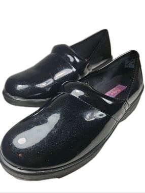 Jamilla Spark Black Patent Loafer Women 11W Office  Preppy Chic Goth Cottage [6E